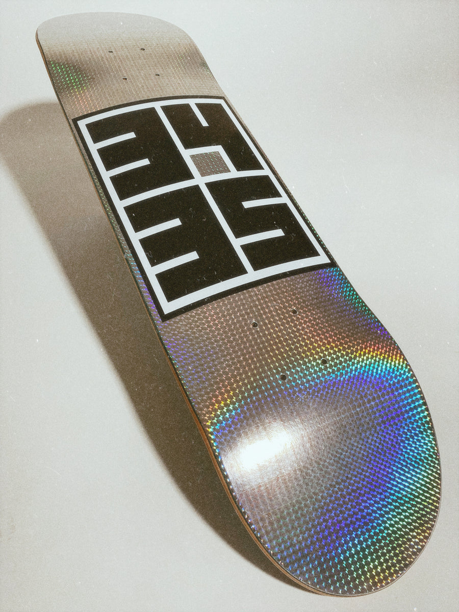 Skate Deck Logo Pendant - Solid Stainless Steel / Large